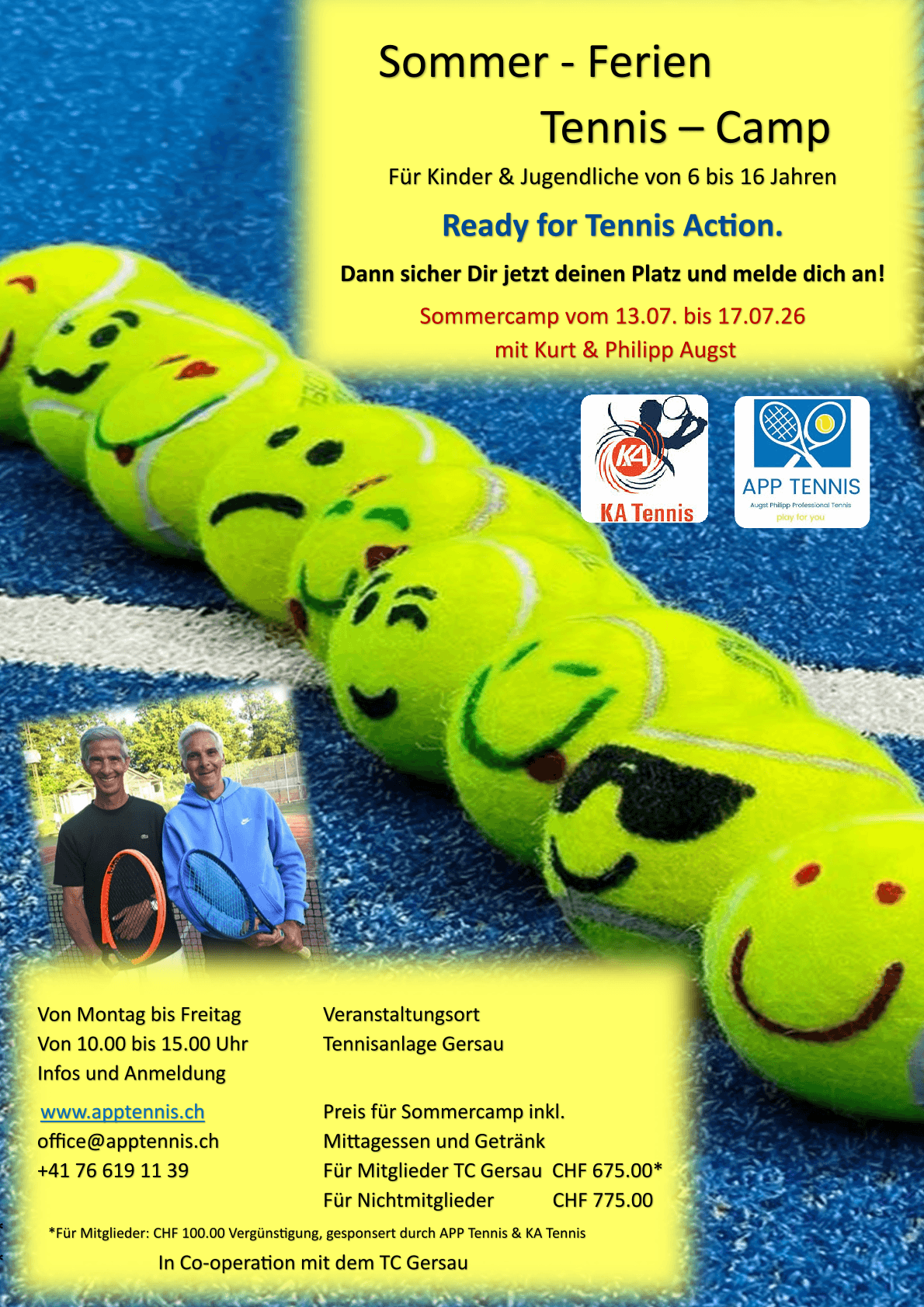 Plakat Tenniscamp 2026